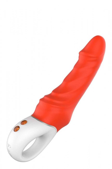 Оранжевый вибромассажер Real Pleasure - 23,1 см. - Dream Toys