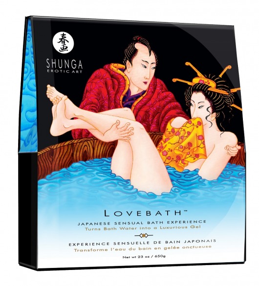 Соль для ванны Lovebath Ocean temptation, превращающая воду в гель - 650 гр. - Shunga - купить с доставкой в Ессентуках