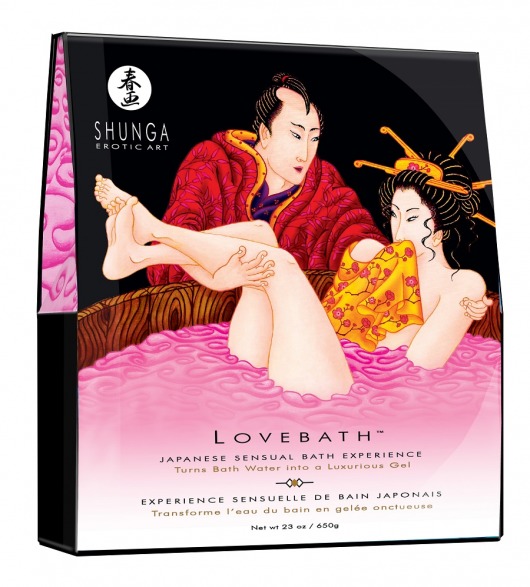 Соль для ванны Lovebath Dragon Fruit, превращающая воду в гель - 650 гр. - Shunga - купить с доставкой в Ессентуках