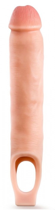 Телесная насадка-удлинитель 11.5 Inch Silicone Cock Sheath Penis Extender - 29,2 см. - Blush Novelties - в Ессентуках купить с доставкой