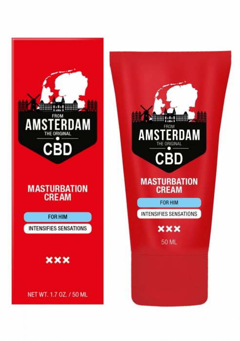 Крем для мастурбации для мужчин CBD from Amsterdam Masturbation Cream For Him - 50 мл. - Shots Media BV - купить с доставкой в Ессентуках