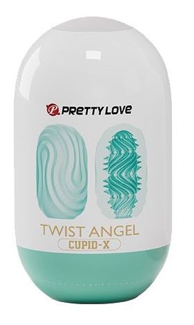 Бирюзовый мастурбатор-яйцо Twist Angel - Baile - в Ессентуках купить с доставкой