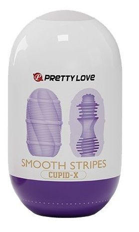 Сиреневый мастурбатор-яйцо Smooth Stripes - Baile - в Ессентуках купить с доставкой