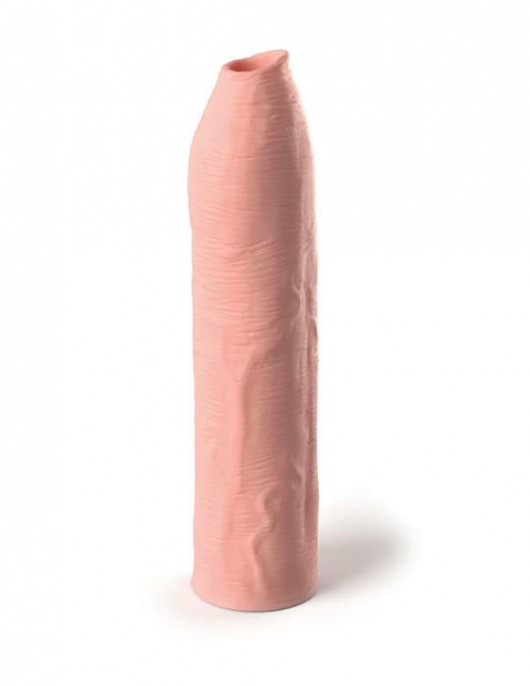 Телесная насадка-удлинитель Uncut Silicone Penis Enhancer - 17,8 см. - Pipedream - в Ессентуках купить с доставкой