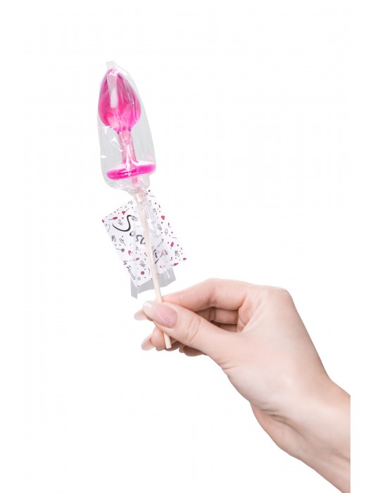 Розовый леденец  в форме анальной втулки со вкусом айриш крим - 29 гр. - Sosuчki - купить с доставкой в Ессентуках