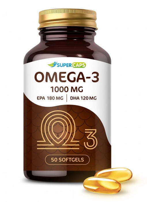 Пищевая добавка SuperCaps OMEGA-3 - 50 капсул (1000 мг) - SuperCaps - купить с доставкой в Ессентуках