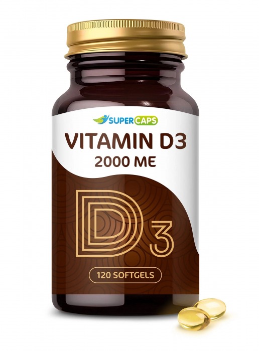 Пищевая добавка SuperCaps VITAMIN D3 2000 ME - 120 капсул - SuperCaps - купить с доставкой в Ессентуках