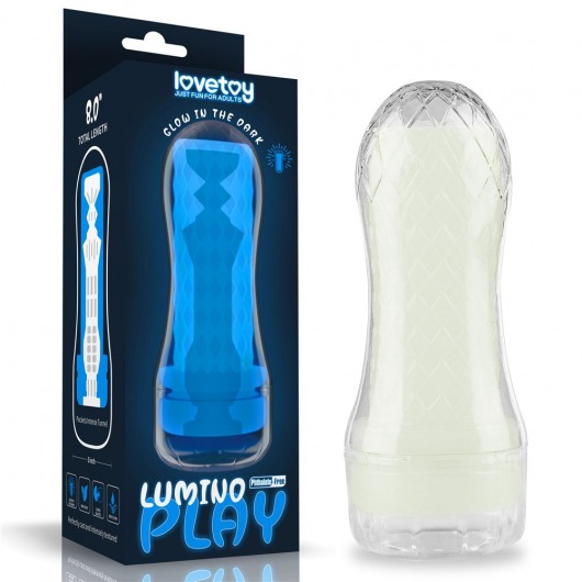 Светящийся в темноте мастурбатор Lumino Play Masturbator Pocketed - Lovetoy - в Ессентуках купить с доставкой