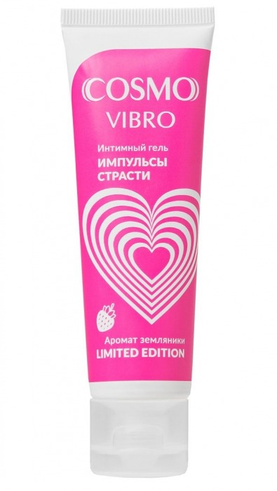 Возбуждающий гель на водно-силиконовой основе Cosmo Vibro с ароматом земляники - 50 гр. - Биоритм - купить с доставкой в Ессентуках