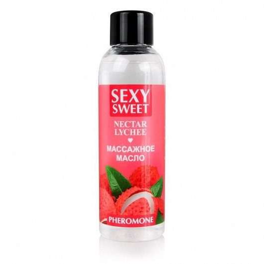 Массажное масло Sexy Sweet Nectar Lychee с феромонами и ароматом личи - 75 мл. - Биоритм - купить с доставкой в Ессентуках