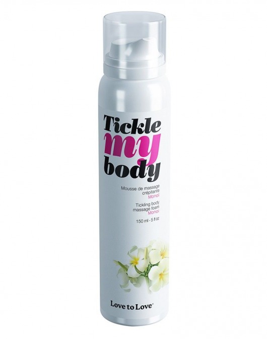 Массажная хрустящая пенка Tickle My Body Monoi с ароматом моной - 150 мл. - Love to Love - купить с доставкой в Ессентуках