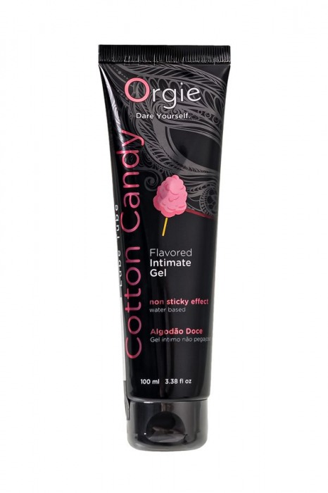 Интимный гель на водной осное Lube Tube Cotton Candy со вкусом сахарной ваты - 100 мл. - ORGIE - купить с доставкой в Ессентуках