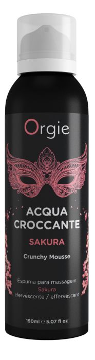 Хрустящая пенка для массажа Orgie Acqua Croccante Sakura с ароматом сакуры - 150 мл. - ORGIE - купить с доставкой в Ессентуках