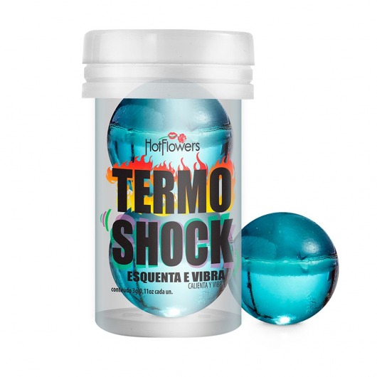 Интимный гель Termo Shock Hot Ball с разогревающе-покалывающим эффектом (2 шарика по 3 гр.) - HotFlowers - купить с доставкой в Ессентуках