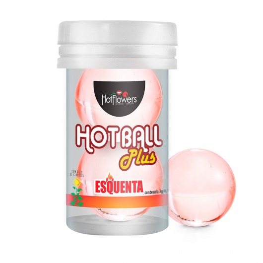 Лубрикант на масляной основе Hot Ball Plus с разогревающим эффектом (2 шарика по 3 гр.) - HotFlowers - купить с доставкой в Ессентуках