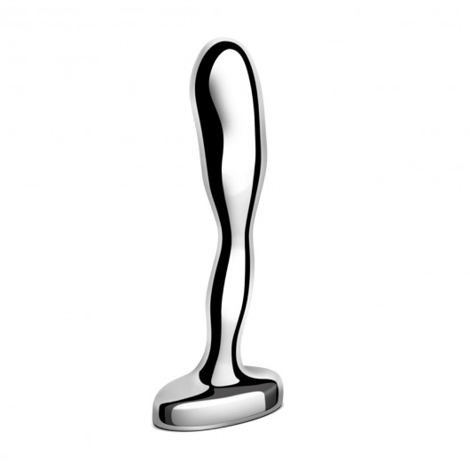 Стальной стимулятор простаты Stainless Steel Prostate Plug - 11,5 см. - b-Vibe - в Ессентуках купить с доставкой