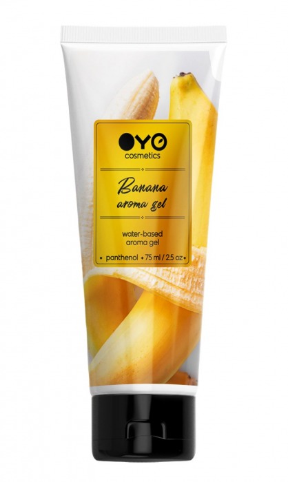 Лубрикант на водной основе OYO Aroma Gel Banana с ароматом банана - 75 мл. - OYO - купить с доставкой в Ессентуках