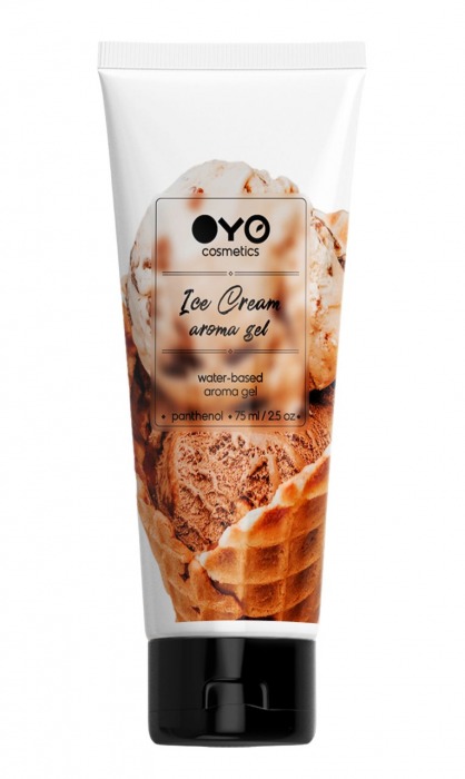 Лубрикант на водной основе OYO Aroma Gel Ice Cream с ароматом пломбира - 75 мл. - OYO - купить с доставкой в Ессентуках