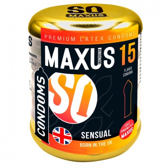 Презервативы анатомической формы Maxus Sensual - 15 шт. - Maxus - купить с доставкой в Ессентуках