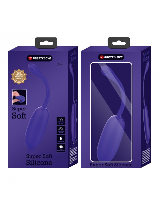 Фиолетовое перезаряжаемое виброяйцо Julius - Baile