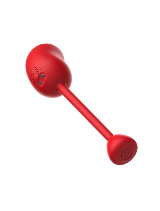 Красное виброяйцо с пультом ДУ - I-MOON