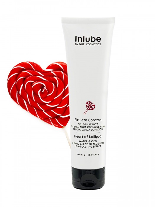 Смазка на водной основе Nuei Inlube Lollipop с алоэ вера и ароматом леденцов - 100 мл. - Nuei cosmetics - купить с доставкой в Ессентуках