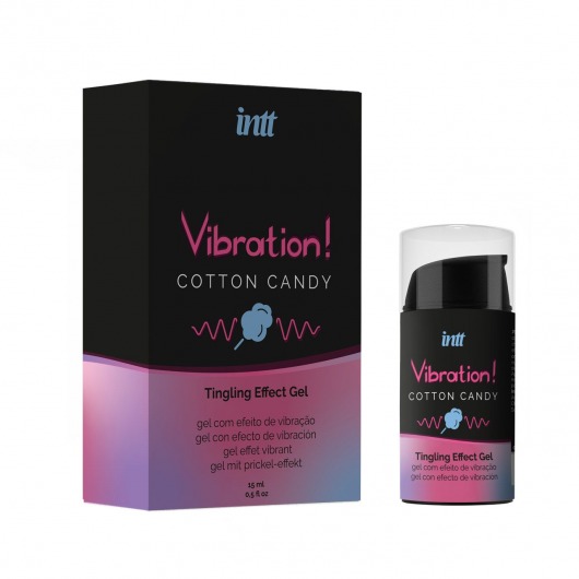 Жидкий вибратор Vibration Cotton Candy с ароматом сахарной ваты - 15 мл. - INTT - купить с доставкой в Ессентуках