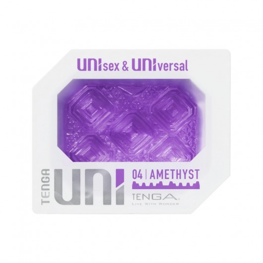 Фиолетовый мастурбатор-стимулятор Tenga Uni Amethyst - Tenga - в Ессентуках купить с доставкой