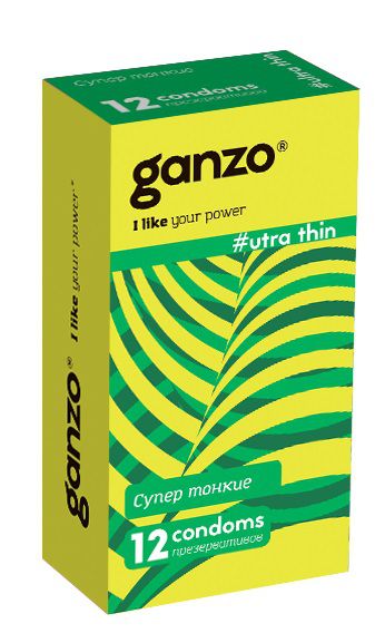 Ультратонкие презервативы Ganzo Ultra thin - 12 шт. - Ganzo - купить с доставкой в Ессентуках