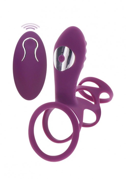 Фиолетовая эрекционная вибронасадка Halo Halo C-Ring Sleeve - Toy Joy - в Ессентуках купить с доставкой