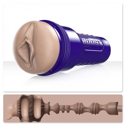 Телесный мастурбатор-вагина Fleshlight Boost Bang - Fleshlight - в Ессентуках купить с доставкой