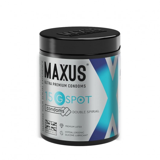 Гладкие презервативы Maxus G spot с двойной спиралью - 15 шт. - Maxus - купить с доставкой в Ессентуках