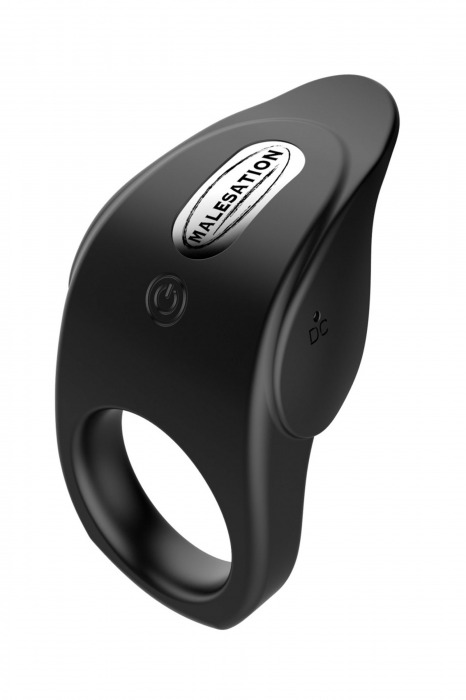 Черное эрекционное виброкольцо Vibro Lust Ring - MALESATION - в Ессентуках купить с доставкой