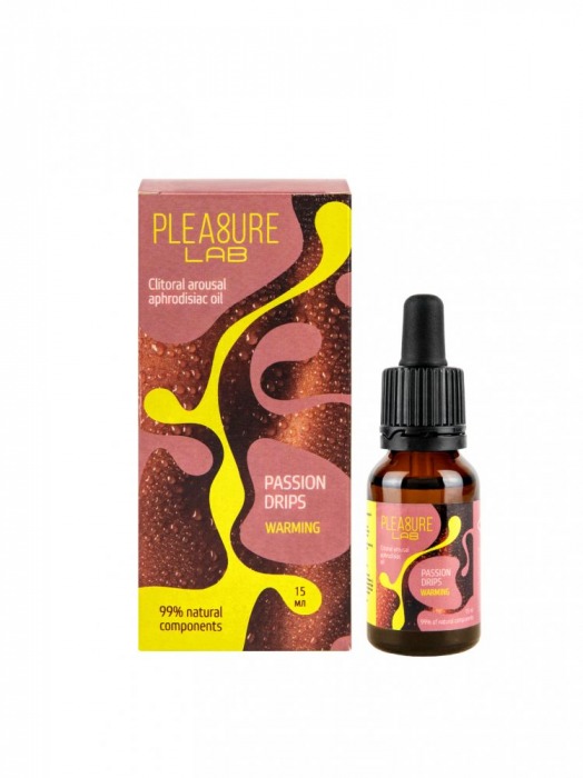 Капли с согревающим эффектом Passion Drips Warming - 15 мл. - Pleasure Lab - купить с доставкой в Ессентуках