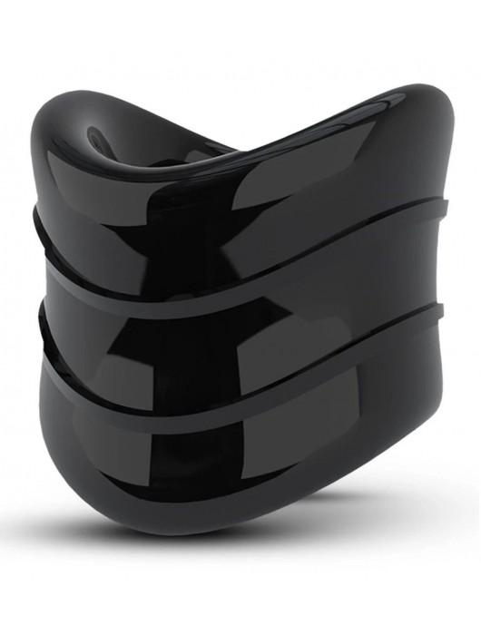 Черное эрекционное кольцо на мошонку Beef Ball Stretcher Snug X Long - Blush Novelties - в Ессентуках купить с доставкой