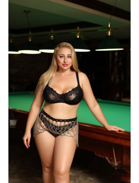 Черно-серебристый пояс-юбочка plus size Efra - БДСМ Арсенал - купить с доставкой в Ессентуках