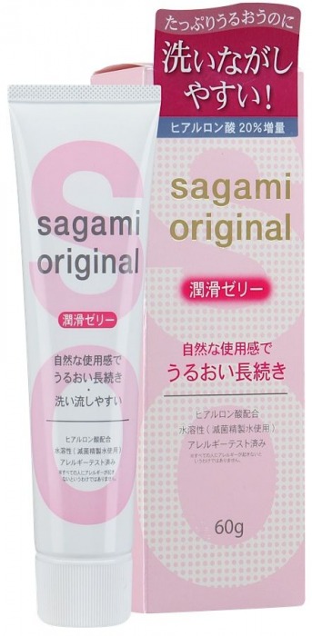 Гель-смазка на водной основе Sagami Original - 60 гр. - Sagami - купить с доставкой в Ессентуках