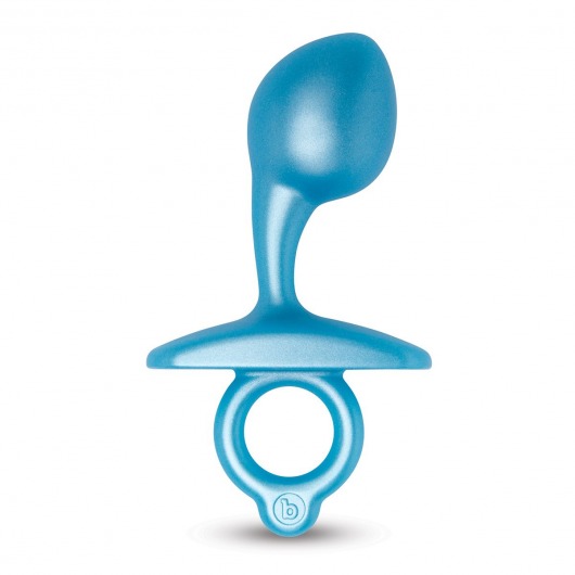 Голубая анальная пробка для массажа простаты Bulb Silicone Prostate Plug - 10,7 см. - b-Vibe - в Ессентуках купить с доставкой