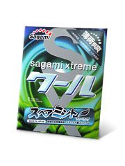 Презерватив Sagami Xtreme Mint с ароматом мяты - 1 шт. - Sagami - купить с доставкой в Ессентуках