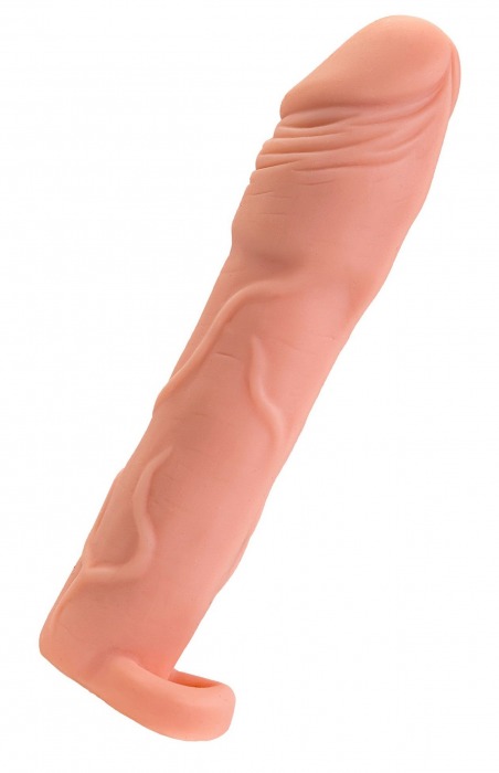 Телесная удлиняющая насадка с подхватом - 19 см. - ToyFa - в Ессентуках купить с доставкой