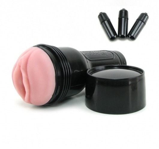 Мастурбатор-вагина Fleshlight - Vibro Pink Lady Touch с вибрацией - Fleshlight - в Ессентуках купить с доставкой