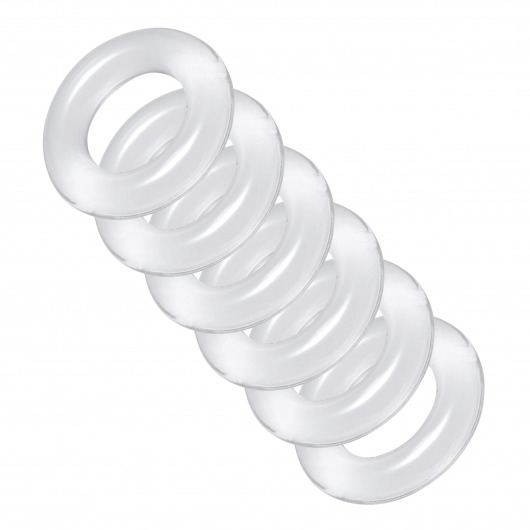 Комплект из 6 прозрачных эрекционных колец Ring Master Custom Ball Stretcher Kit - XR Brands - в Ессентуках купить с доставкой