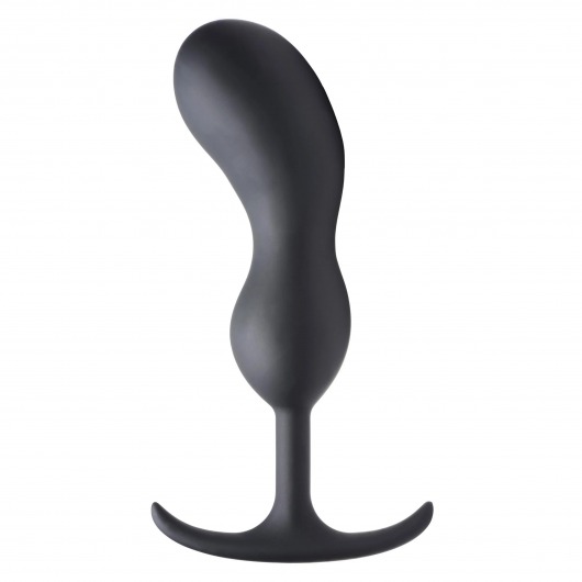 Черный массажер простаты с утяжелителями Premium Silicone Weighted Prostate Plug XL - 20,8 см. - XR Brands - в Ессентуках купить с доставкой