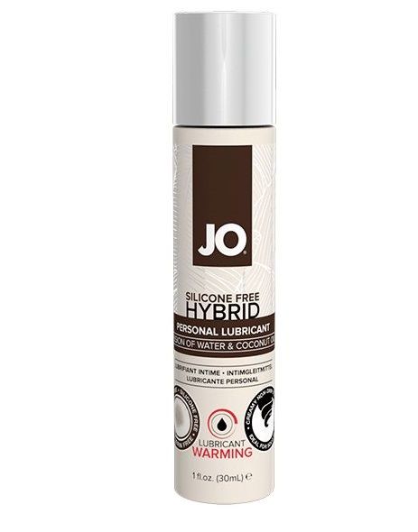 Водно-масляный лубрикант с разогревающим эффектом JO Silicone Free Hybrid Lubricant WARMING  - 30 мл. - System JO - купить с доставкой в Ессентуках