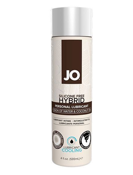 Водно-масляный лубрикант с охлаждающим эффектом JO Silicon free Hybrid Lubricant COOLING - 120 мл. - System JO - купить с доставкой в Ессентуках