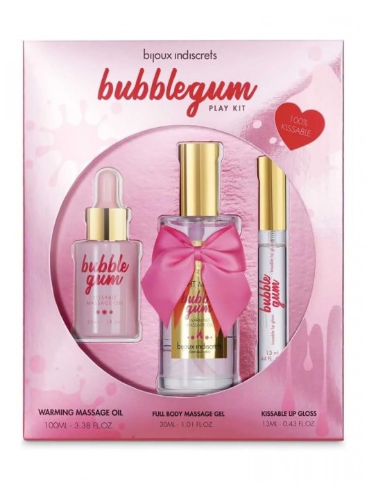 Набор средств для массажа и ласк Bubblegum Play Kit - Bijoux Indiscrets - купить с доставкой в Ессентуках