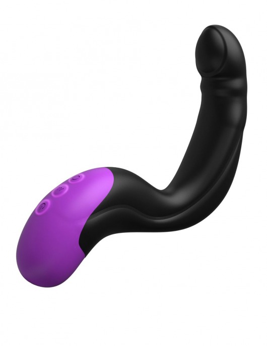 Черно-фиолетовый вибромассажёр простаты Hyper-Pulse P-Spot Massager - Pipedream - в Ессентуках купить с доставкой