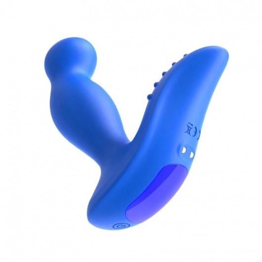 Синий вибромассажер простаты 3,5’’ P-spot Massager - 12,5 см. - Erokay - в Ессентуках купить с доставкой