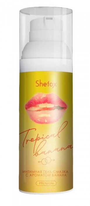 Интимная гель-смазка Shefox Premium «Тропический банан» - 50 мл. - Shefox - купить с доставкой в Ессентуках