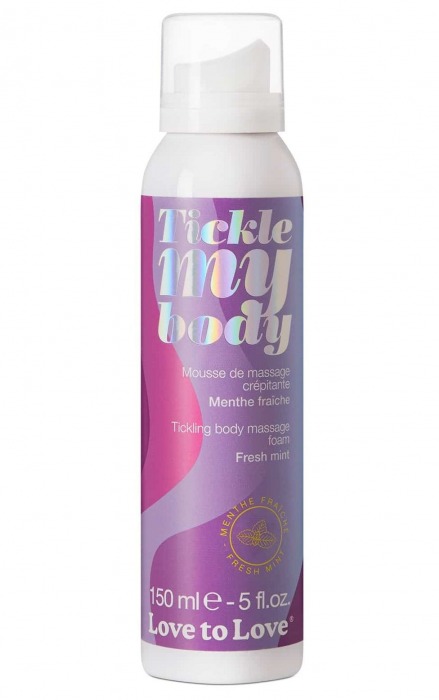 Массажная хрустящая пенка Tickle My Body Fresh Mint с ароматом мяты - 150 мл. - Love to Love - купить с доставкой в Ессентуках